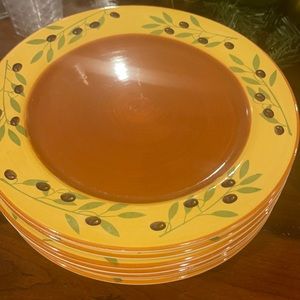 Pfaltzgraff olive grove dinner plates 8